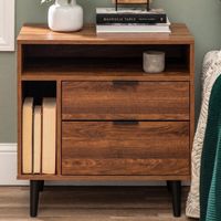 Velador Moderno Mario 2 Cajones RR Muebles
