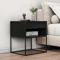 Velador Moderno Hoshi Negro R&R Muebles