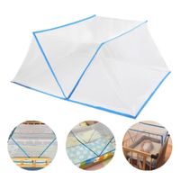 MOSQUITERO PLEGABLE PARA CAMA AZUL PORTÁTIL CON PROTECCIÓN CONTRA MOSQUITOS E INSECTOS