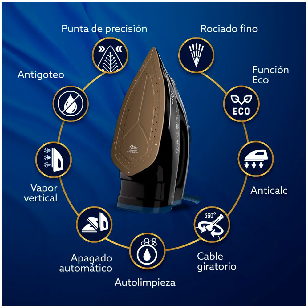 Plancha de Vapor Oster GCSTDPD8201-053 Digital Diamond Steam Max S8200