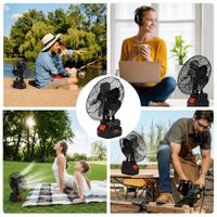 Ventilador Portátil Recargable Inalámbrico Para Hogar Oficina Y Camping