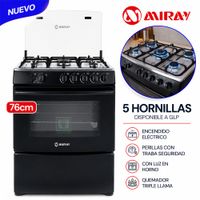 Cocina a Gas GIRASOL PLUS GLP 5 Hornillas Disponible a GLP