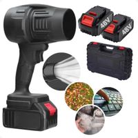 Soplador Inalámbrico Portatil Recargable de 48V con 2 Baterías Color Negro