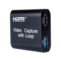 Capturadora de Video Usb 3.0 Hdmi Capture Con Loop Out 4k