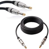 Cable de Audio Profesional Jack 6.35mm a Jack 6.35mm 10 Mts