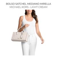 BOLSO SATCHEL MEDIANO MIRELLA MICHAEL KORS - LIGHT CREAM