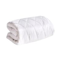 Protector De Colchón 150 Hilos Algodón Amoldable Confort - Blanco Arlin Queen