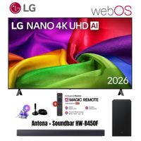 Televisor Smart TV LG 85'' NANO UHD 4K WebOS 85NU800BPSB 2026 - Ant - Soundbar HW-B450F