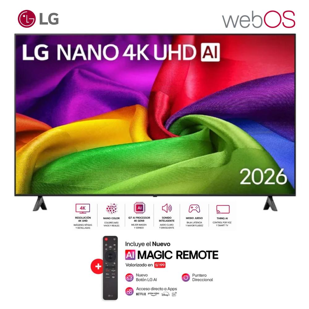 Televisor Smart TV LG 85'' NANO UHD 4K WebOS 85NU800BPSB 2026