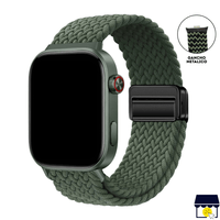 Correa de Nylon para Xiaomi Redmi Watch 4 - 5 - 6 - Mi band 8 Pro - 9 Pro - Verde Oliva