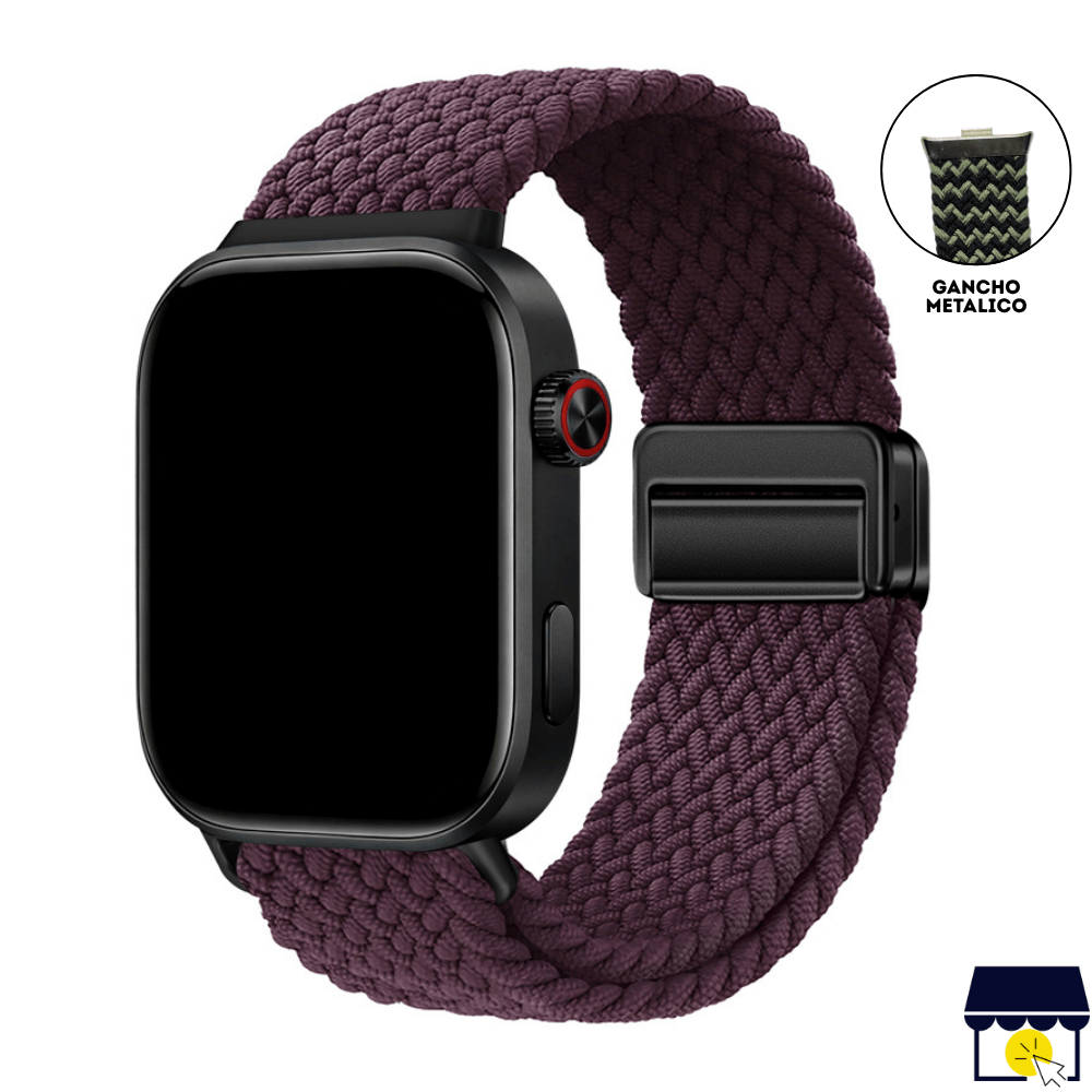 Correa de Nylon para Xiaomi Redmi Watch 4 - 5 - 6 - Mi band 8 Pro - 9 Pro  - Vino Oscuro