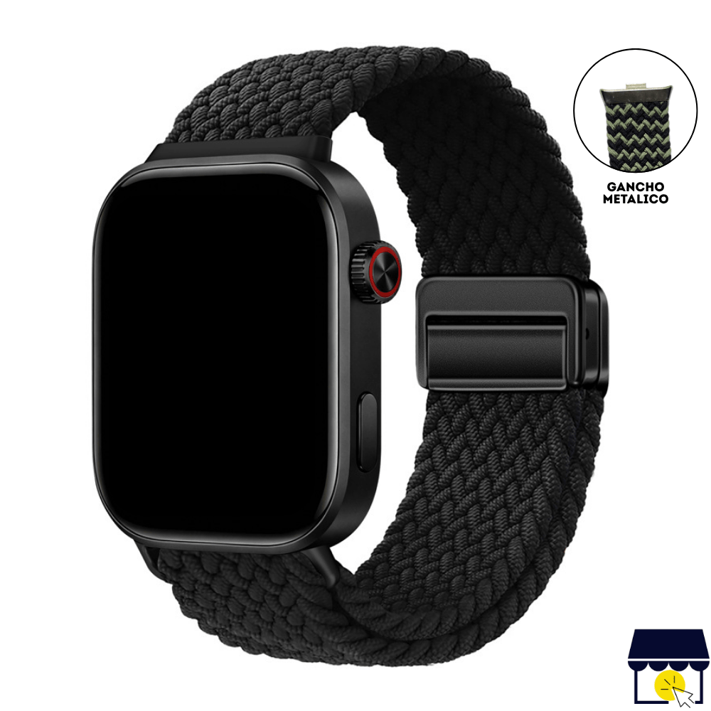 Correa de Nylon para Xiaomi Redmi Watch 4 - 5 - 6 - Mi band 8 Pro - 9 Pro  - Negro