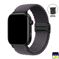 Correa de Nylon para Xiaomi Redmi Watch 4 - 5 - 6 - Mi band 8 Pro - 9 Pro - Gris Oscuro