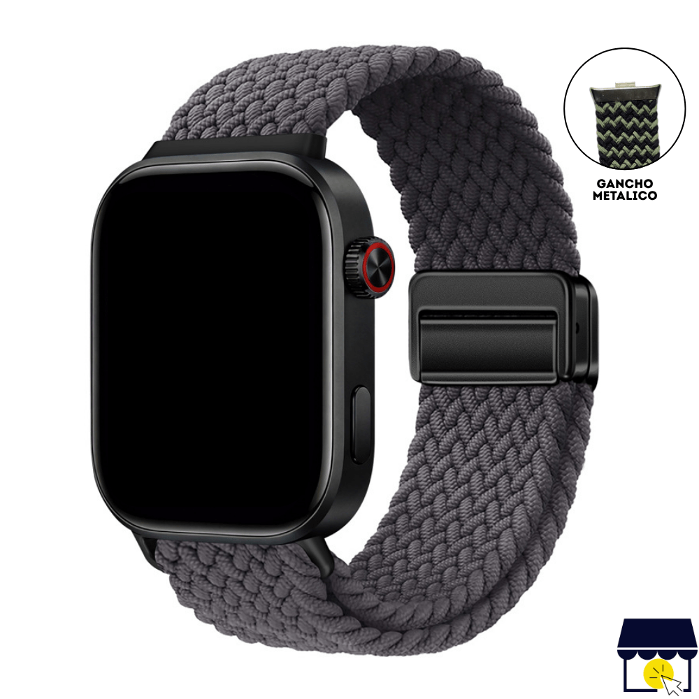 Correa de Nylon para Xiaomi Redmi Watch 4 - 5 - 6 - Mi band 8 Pro - 9 Pro  - Gris Oscuro
