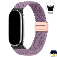 Correa de Nylon para Xiaomi Mi Band 8 - 9 - 10 - Morado Claro