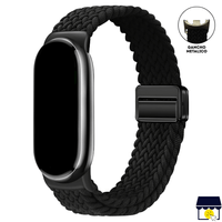 Correa de Nylon para Xiaomi Mi Band 8 - 9 - 10 - Negro Mate