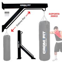 SOPORTE SISTEMA DE RIEL SACO DE BOX GYM SOPORTA 300 KG