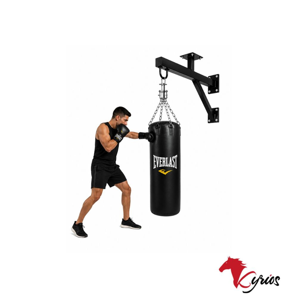SACO DE BOXEO DE 1.50 MT MAS CADENA MAS SOPORTE DE PARED