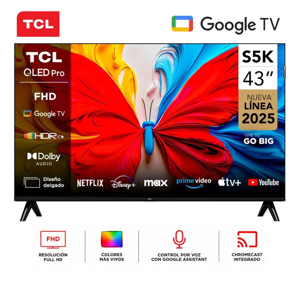 Televisor Smart TV TCL 43'' FHD 43S5K GoogleTV