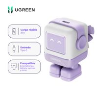 Cargador UGREEN Robot Nexode USB-C 30W GaN Color Purple