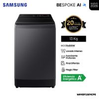LAVADORA SAMSUNG ECOBUBBLE AI 13 KG CARGA SUPERIOR GRIS GRAFITO - WA40F13E4CPE
