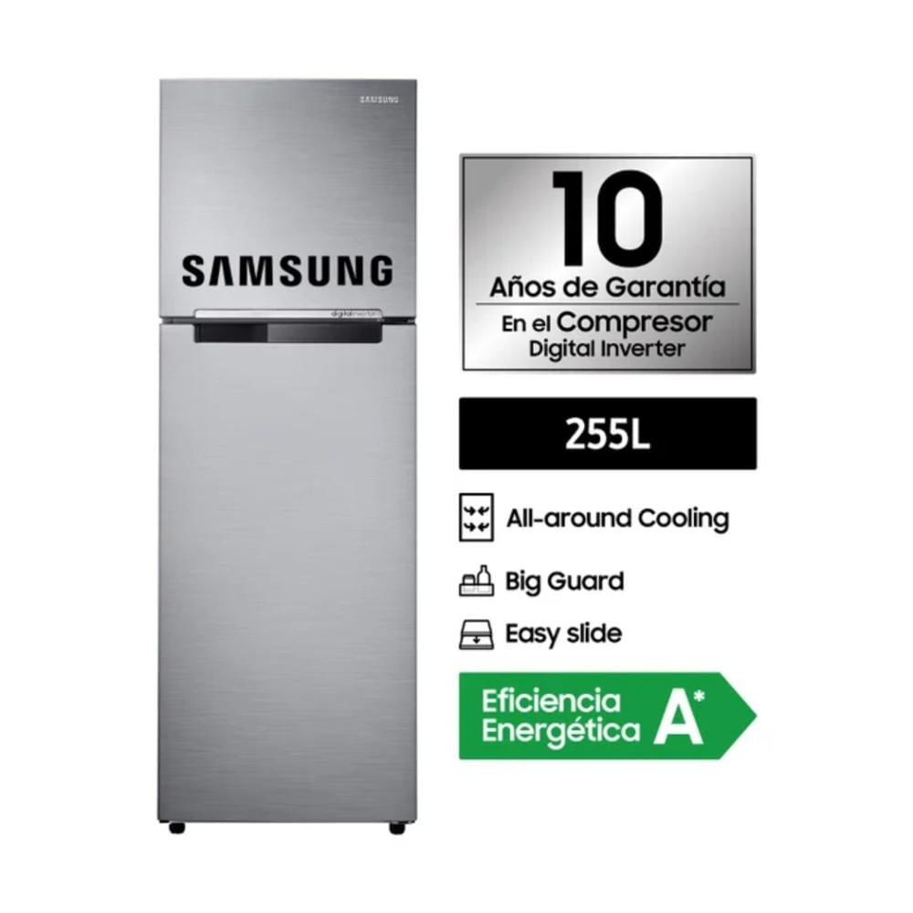 Refrigeradora Samsung Top Mount RT25FARADS8 255LT Silver