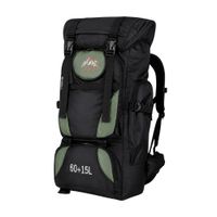 Mochila Campera de Alta Capacidad 60 + 15 L Sport 8533 Verde