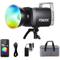 Neewer FS600C Monolight LED RGB 600W con Control Remoto, Temperatura de Color 2500-7500K,