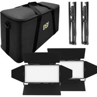 DOFTec Kit de Iluminación LED 640C Multicolor RGBWW con 2 Luces y Soportes