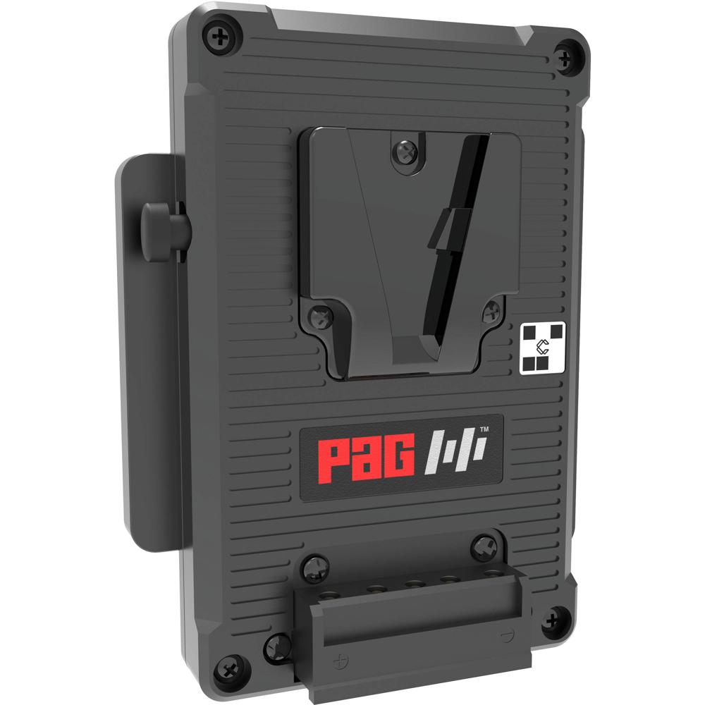 PAG Placa de Batería V-Mount para ARRI ALEXA 35 - Aluminio Anodizado, Soporta Doble Salid