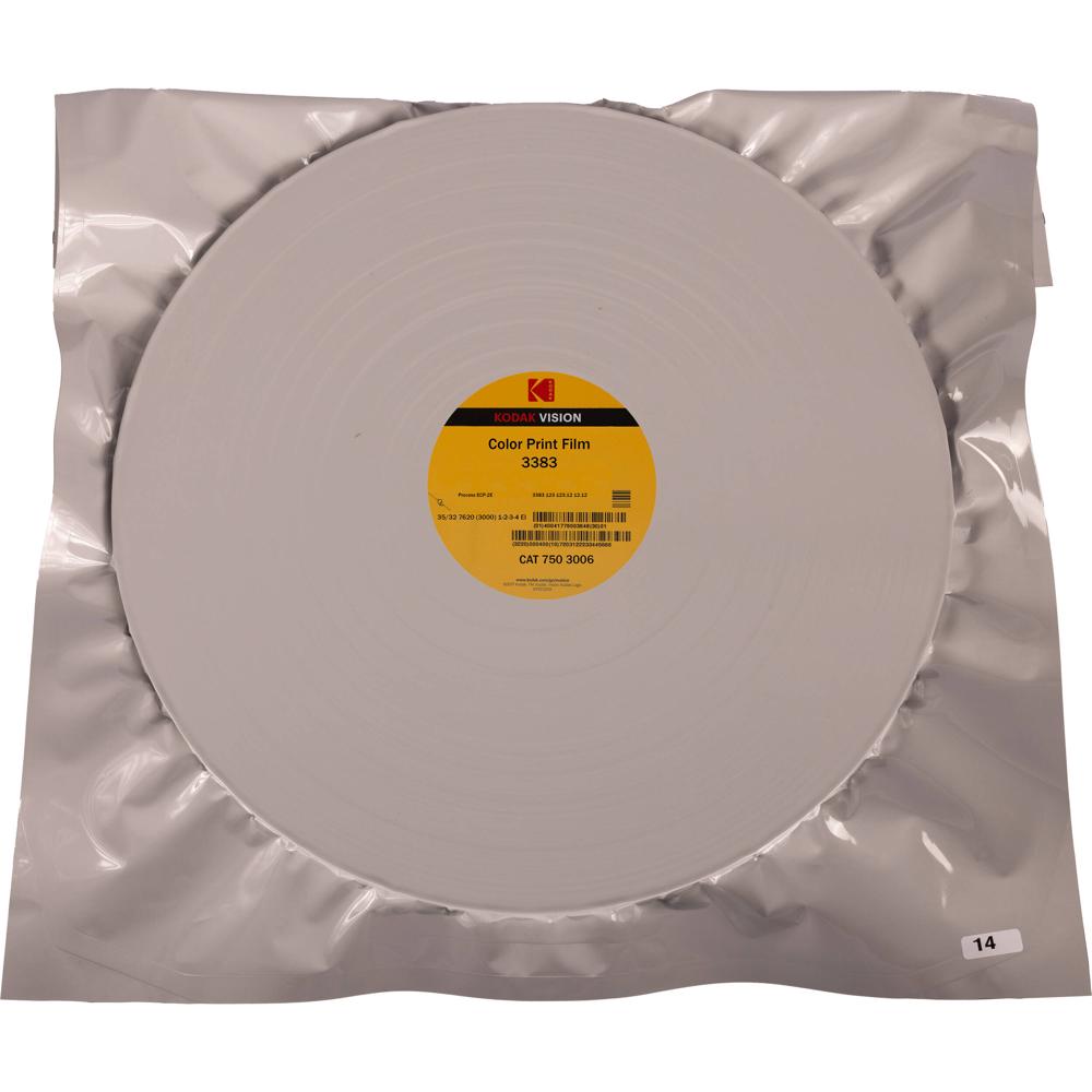 Kodak VISION Color Print Film 3383 35mm 2000' Roll - Base de poliéster, Perforación 16mm