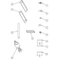 Da-Lite Kit de Reparación para Estructura Fast-Fold 37316 - Juego Completo de Hardware de