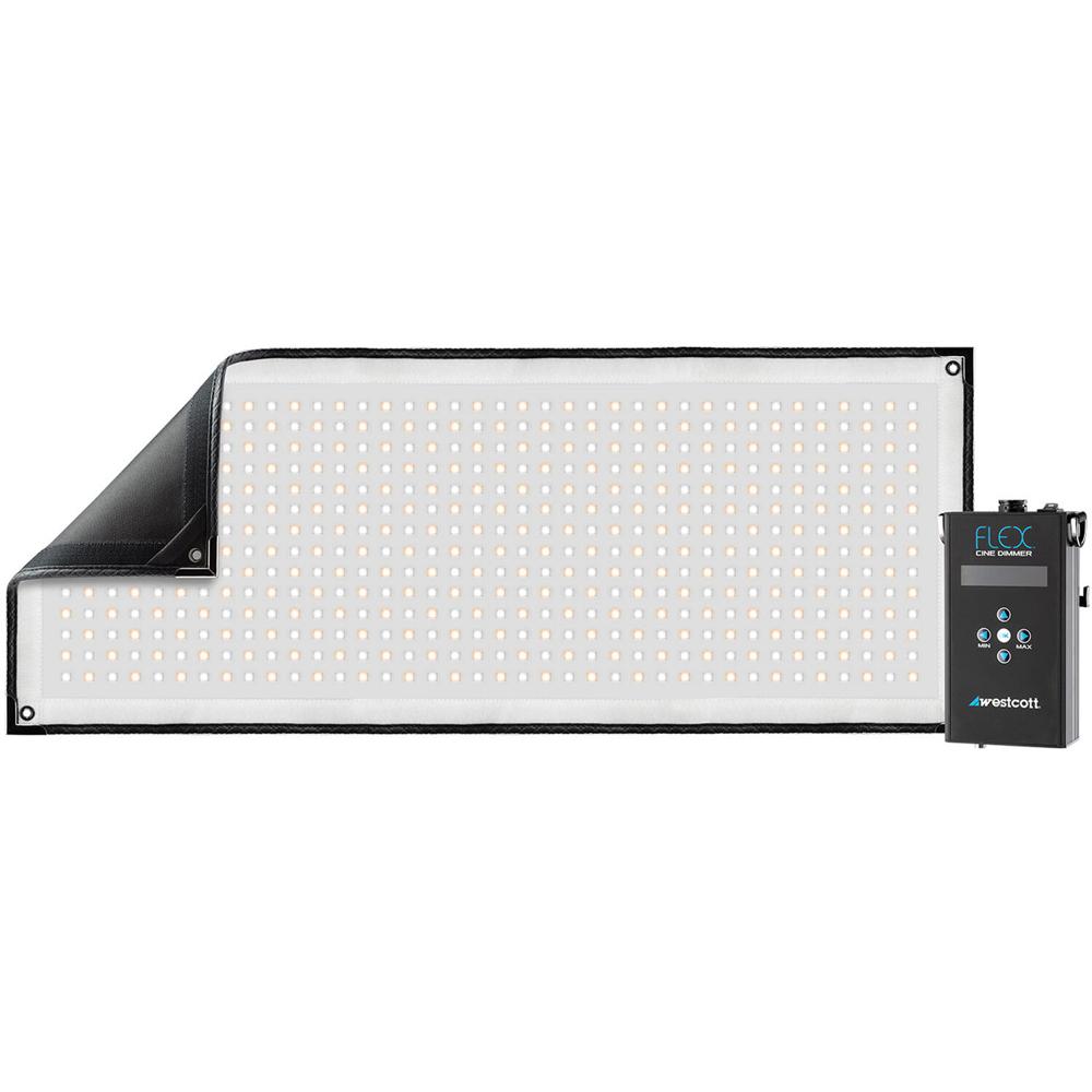 Westcott Flex Cine 100W Bi-Color Set 1 x 3' - Mat LED, Dimmer, Adaptadores, 2800 a 6000K