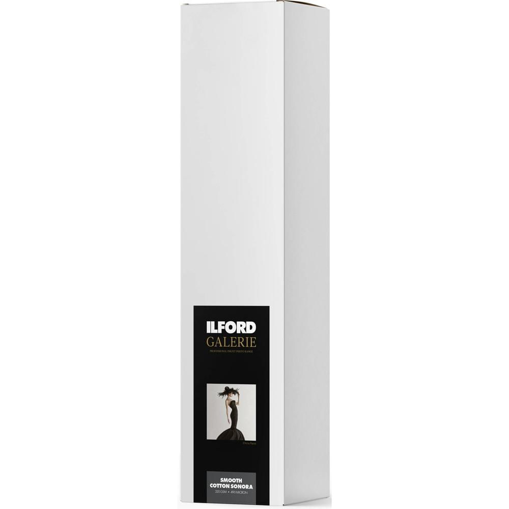 Ilford Galerie Smooth Cotton Sonora Papel de Algodón 60"" x 49' - 320 gsm, Superficie Lisa