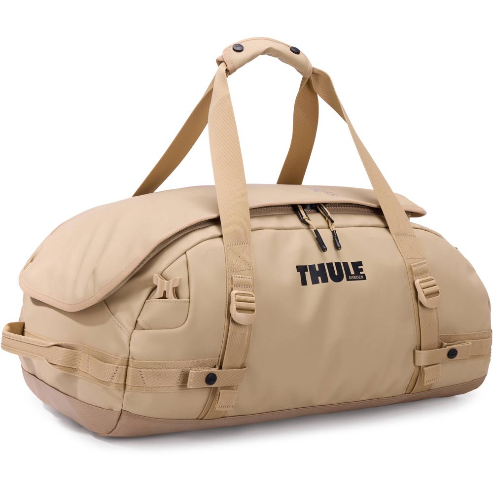 Thule Chasm Convertible Duffel Bag 40L - Beige, Resistente al Agua, Cierre con Cremallera,