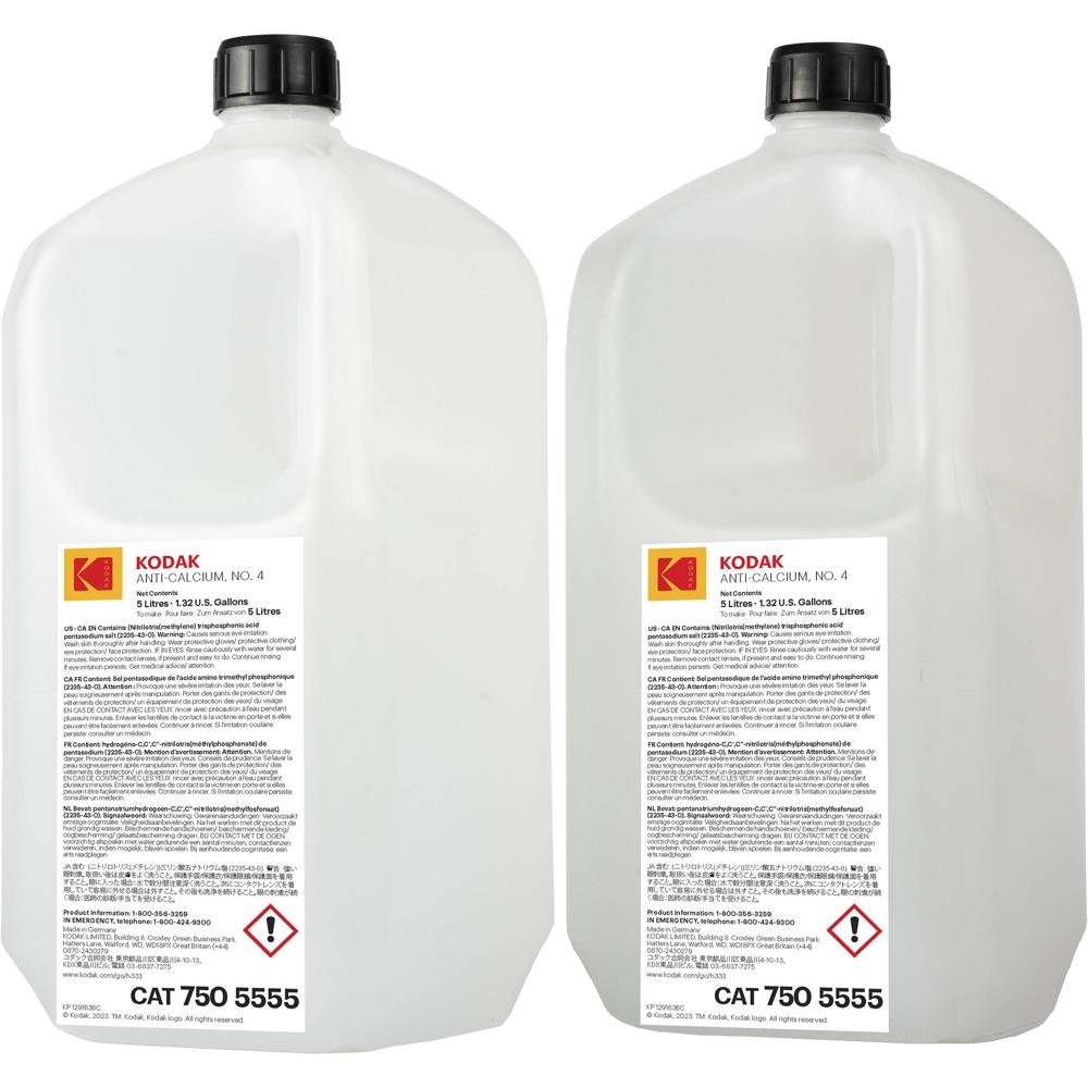 Kodak Anti-Calcium No. 4 - 2 Botellas de 5L para Procesamiento de Películas