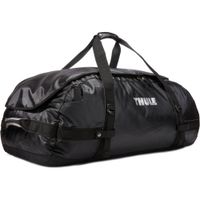 Thule Chasm 40L Bolsa de Viaje y Duffel Negra - Diseño 2 en 1, Tela Tarpaulin Resistente