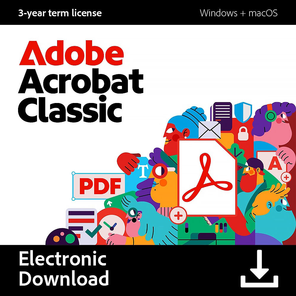 Adobe Acrobat Pro 2024 - Licencia de 3 Años - Edición para Crear, Editar y Proteger PDFs