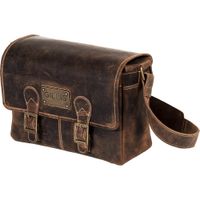 GILLIS LONDON Trafalgar Leather Handy Shoulder Camera Bag - Cuero de Búfalo, Forro de Alg
