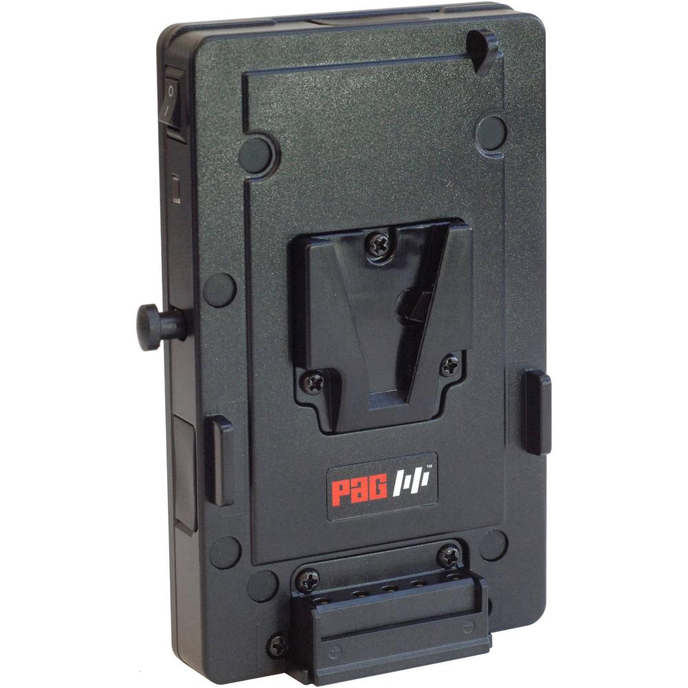 PAG Placa de Cámara V-Mount 9503 con 4 Salidas D-Tap y 1 Salida USB