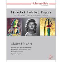Hahnemuhle Papel FineArt William Turner Deckle Edge Matte 17 x 22"" - 25 Hojas, 310 gsm, Ac
