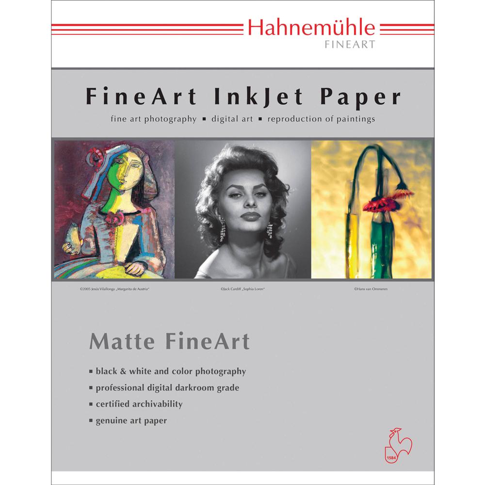 Hahnemuhle Papel FineArt William Turner Deckle Edge Matte 17 x 22"" - 25 Hojas, 310 gsm, Ac