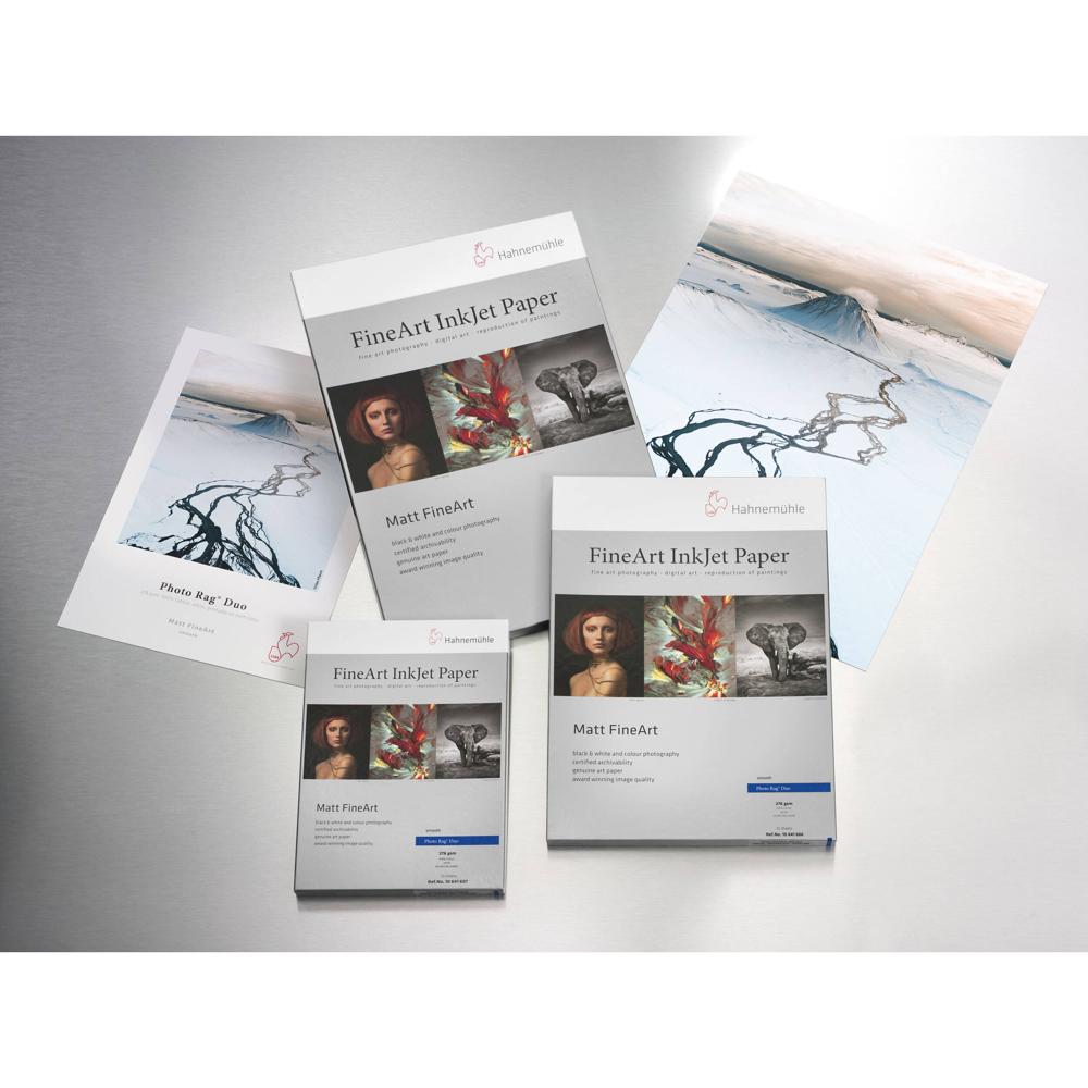 Hahnemuhle Photo Rag Duo Papel FineArt Mate 13 x 19"" - 25 Hojas, 100% Algodón, Doble Cara
