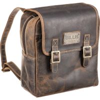 GILLIS LONDON Trafalgar Mochila de Cuero Marrón con Inserto Acolchado para Cámara