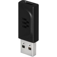 EPOS Adaptador USB-C a USB-A - Conector USB-A Macho y USB-C Hembra, Color Negro