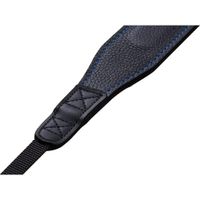 EDDYCAM EASYcolor Correa para Cámara Modelo Black/Blue, Cuero de Alce Elástico, Longitud