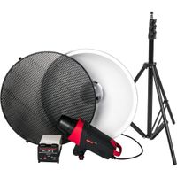 Photogenic Monolight Matrix MCD400R 400Ws con Inversor Ion, Beauty Dish de 22"" y Soporte d