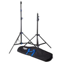 Hensel Kit de Soportes de Luz con 2 Soportes de Aire Acondicionado, Altura Máxima de 9.1'
