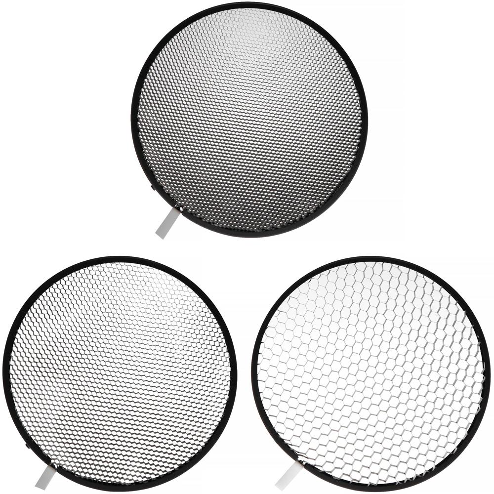 Hensel Kit de Rejillas Honeycomb de 9"" - Incluye 3 Rejillas, Control de Luz y Ángulo de H