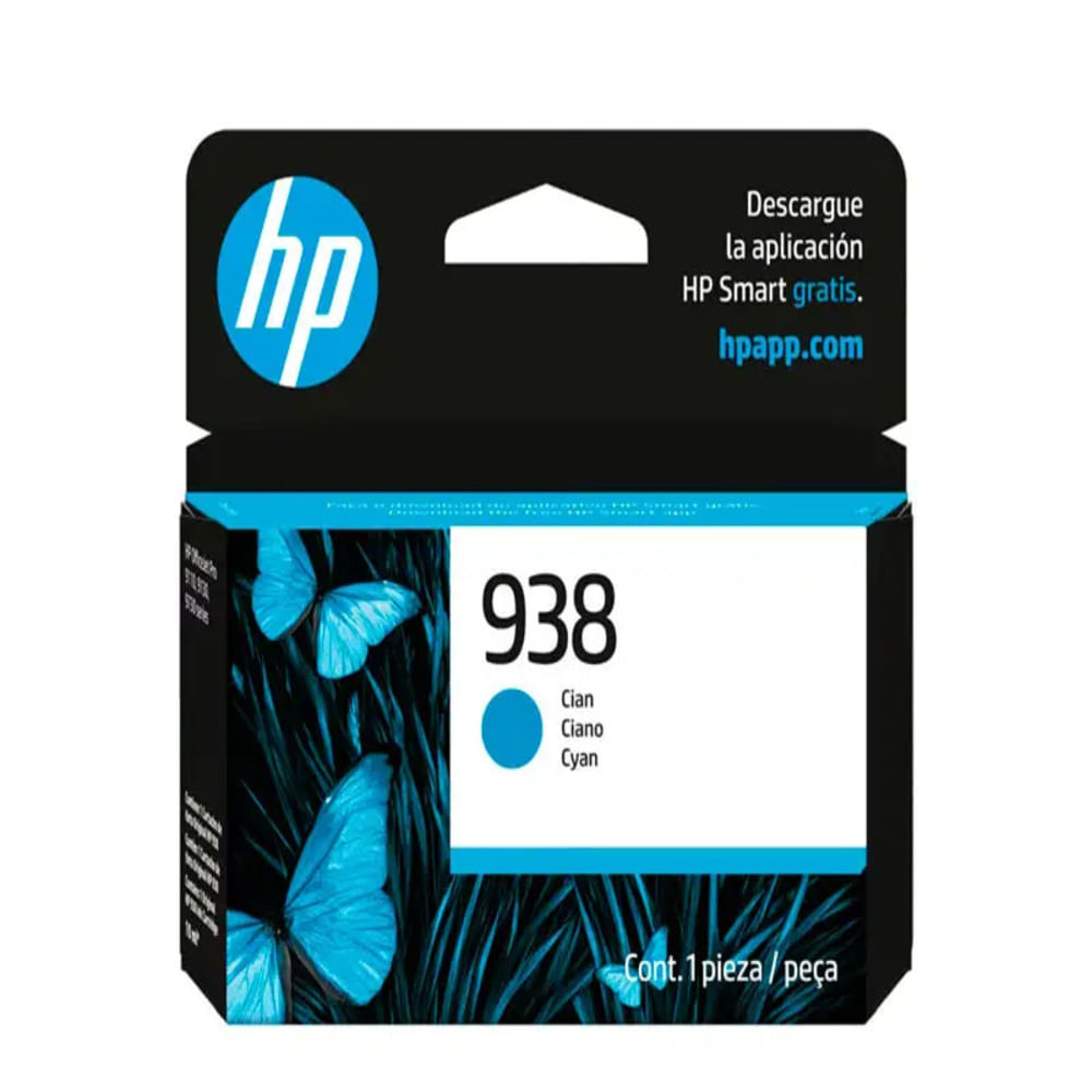 Cartucho de Tinta HP 4S6X5PL Cian Original 4S6X5PL